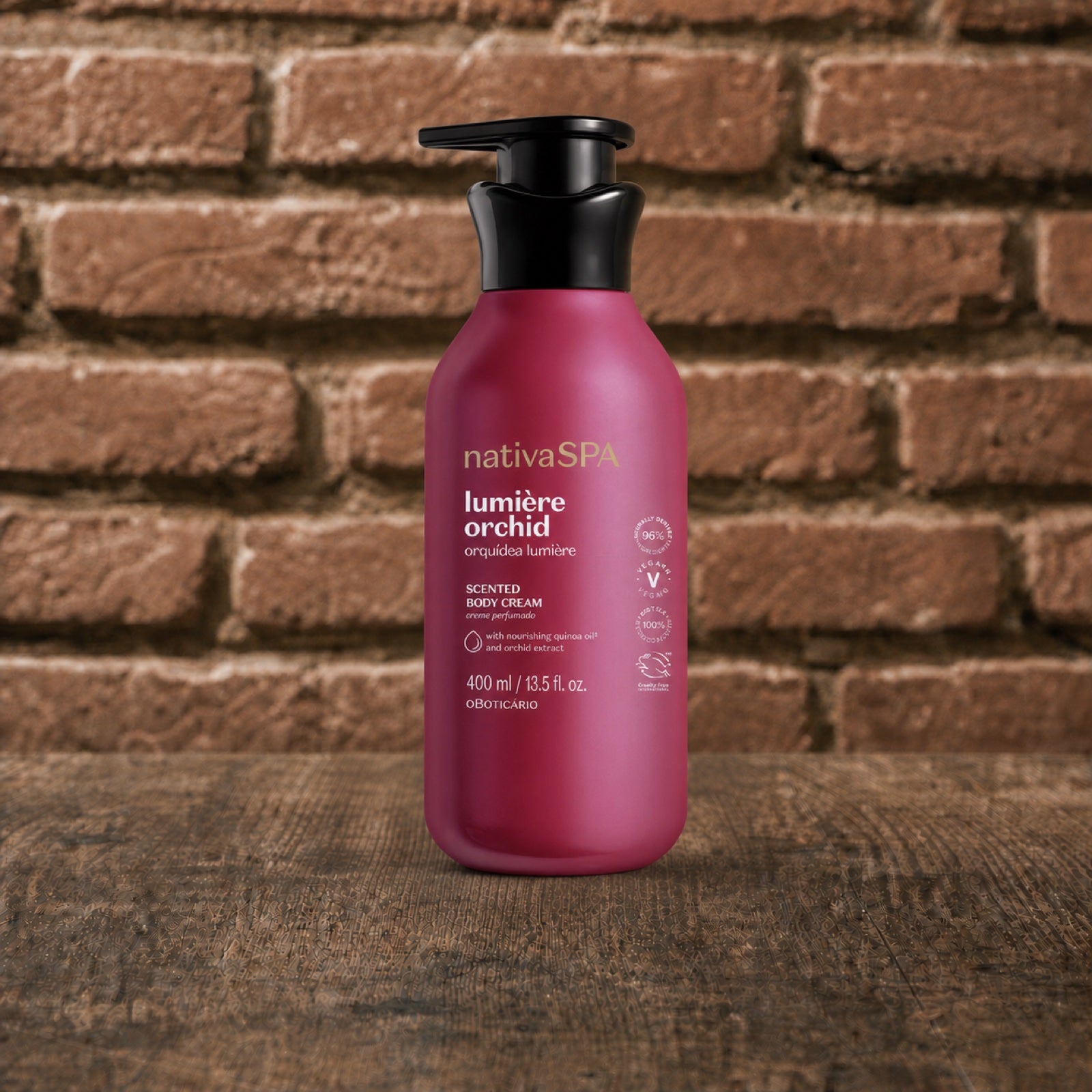 O Boticário Creme Hidratante Perfumado Nativa SPA Orquídea Lumière 400ml