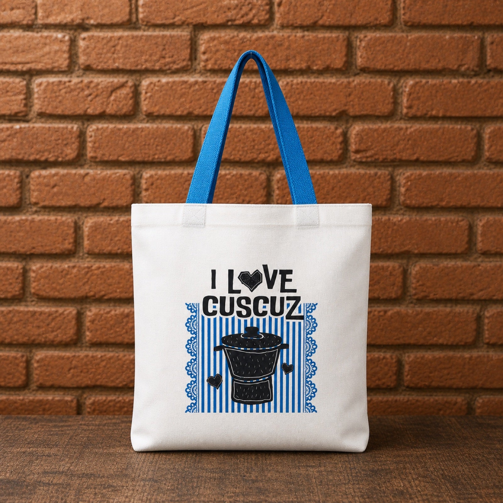 NORDIKA FORM Ecobag "I Love Cuscuz" 30x30