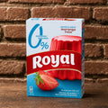 Gelatine mit Erdbeergeschmack, 0 % Zucker - 31 g