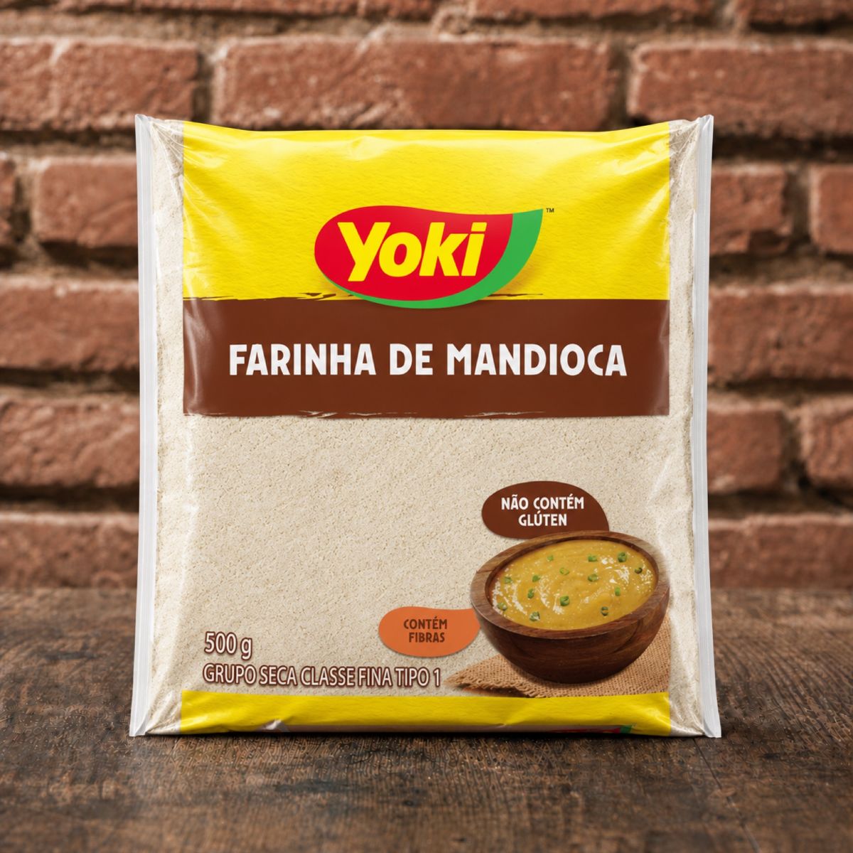 YOKI Farinha de Mandioca Crua Fina 500g