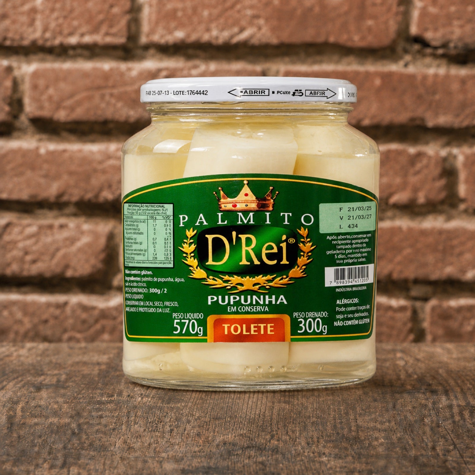 D'rei Palmito Pupunha 300g Drenado