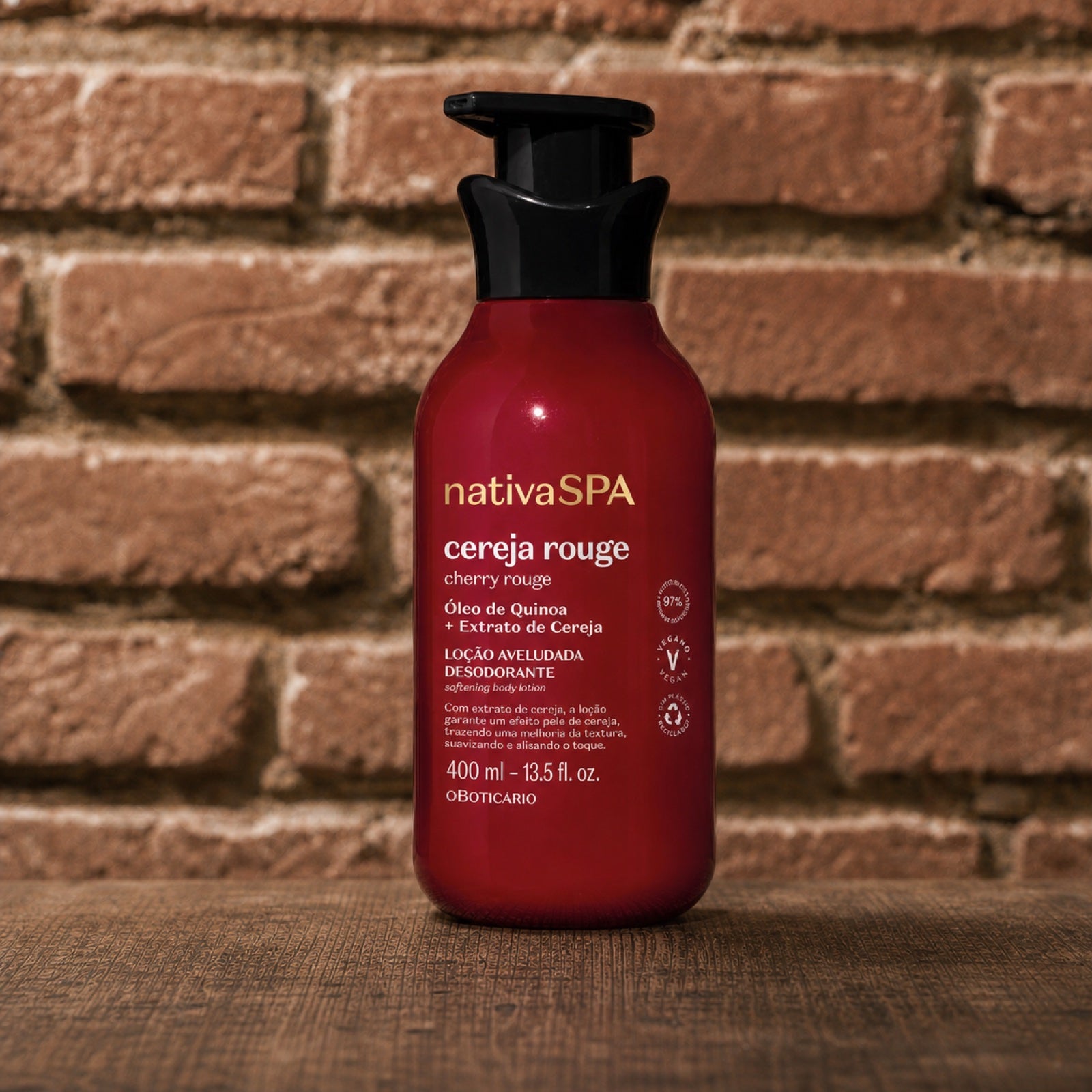 O Boticário Loção Corporal de Cereja Rouge 400ml