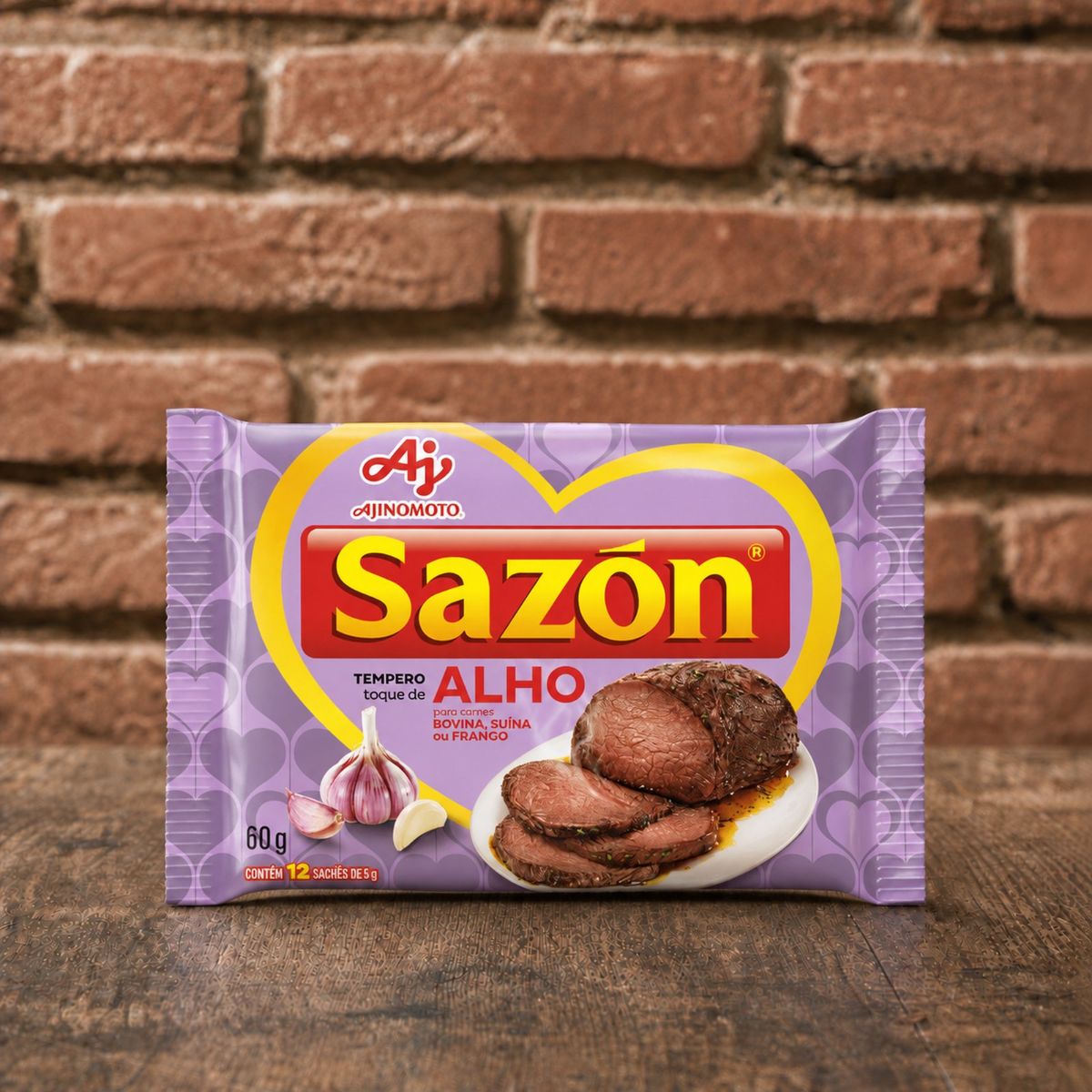 Sazon Tempero Toque de Alho 60g