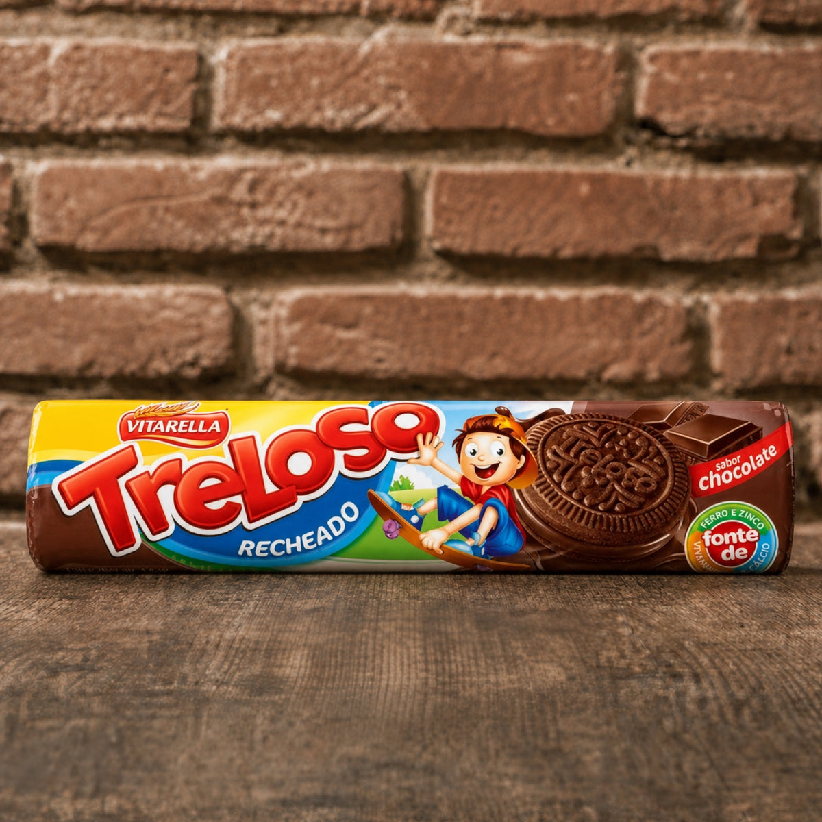 Treloso Biscoito Recheado Chocolate 120g