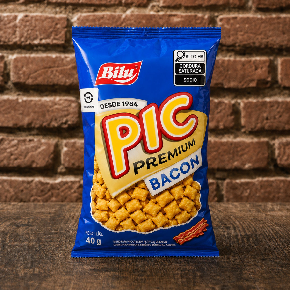 BILU Salgadinho Premium Bacon 40g