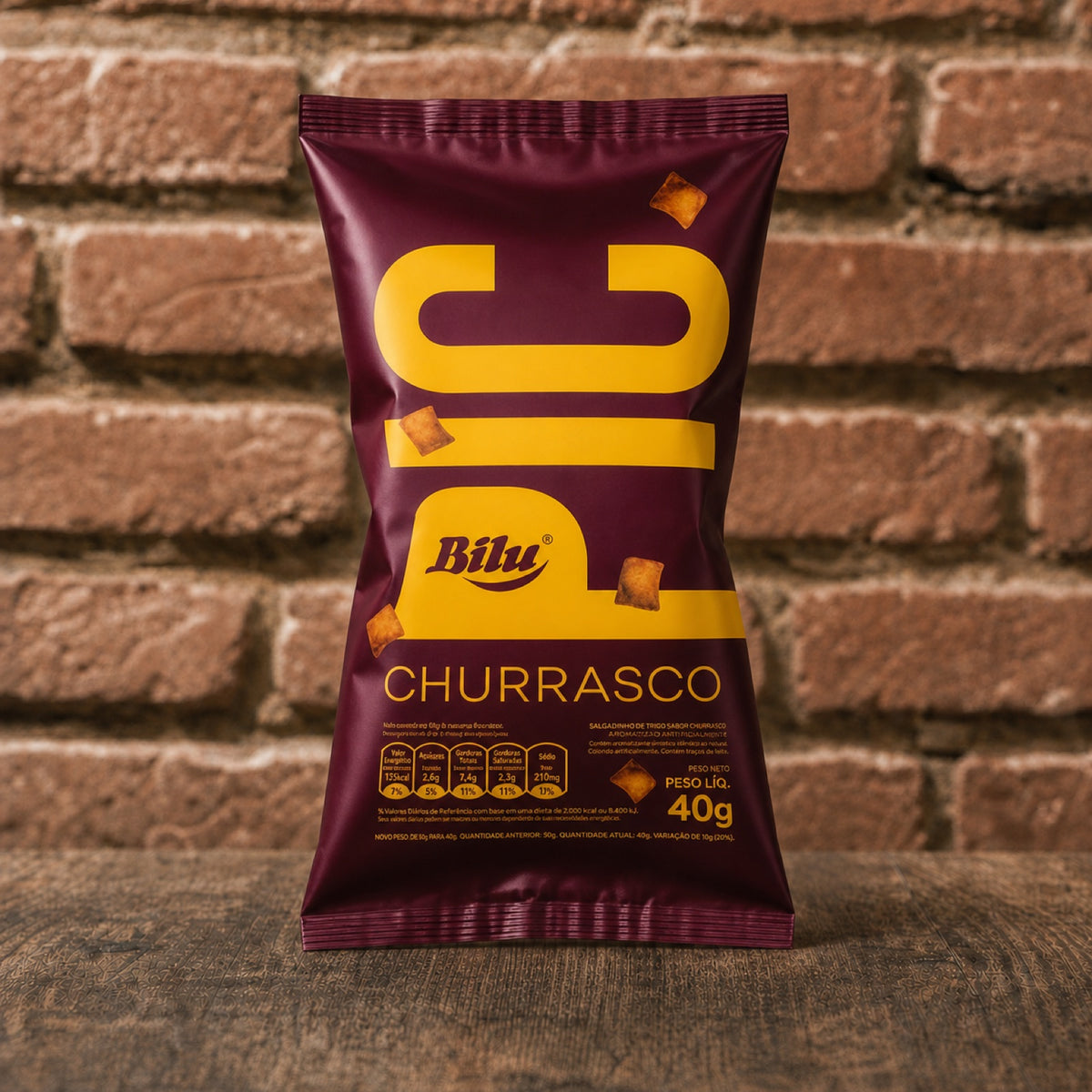 BILU Salgadinho Premium Churrasco 40g