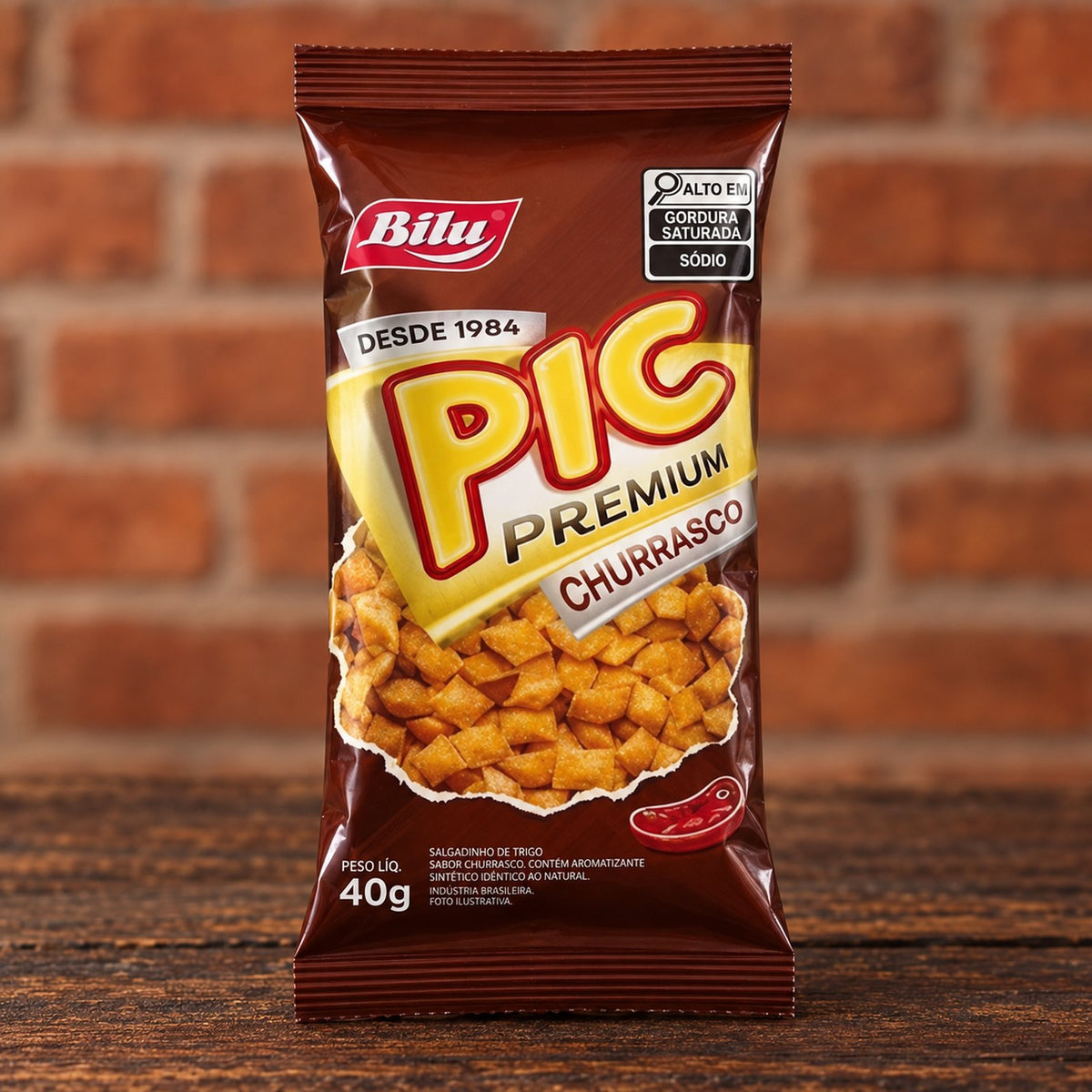 BILU Salgadinho Premium Churrasco 40g