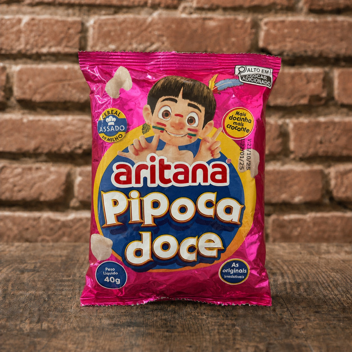 Aritana Pipoca Doce 40 g