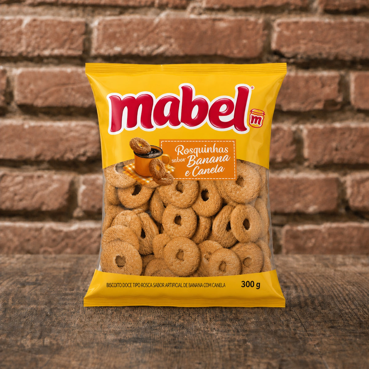 Mabel Biscoito Rosquinha de Banana com Canela 300g
