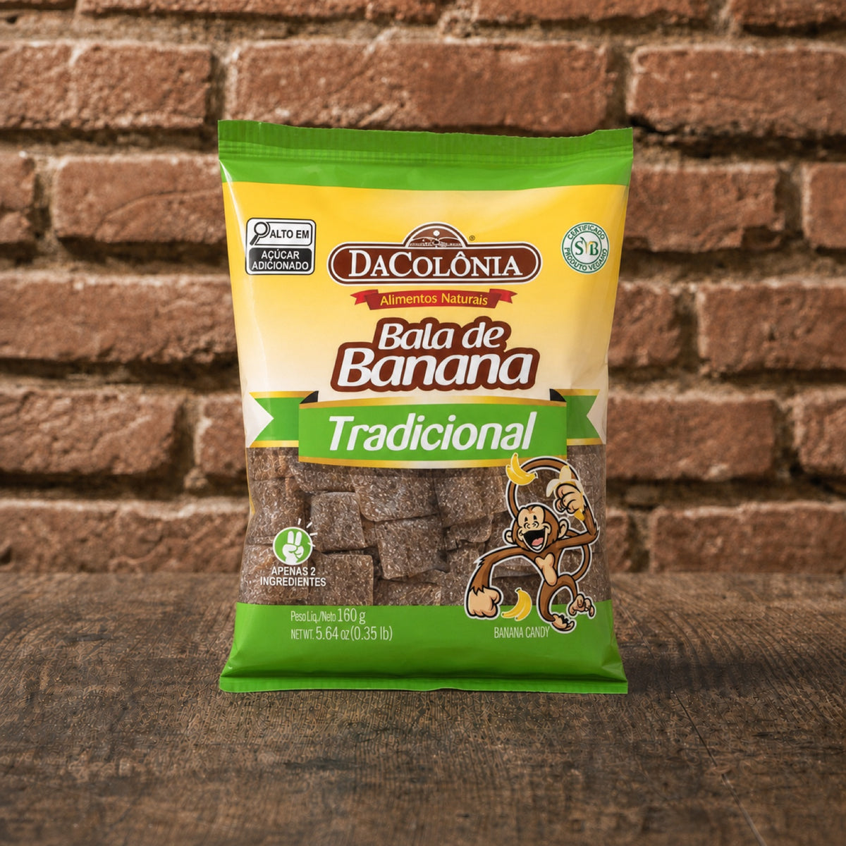 Da Colonia Bala De Banana Tradicional 160g