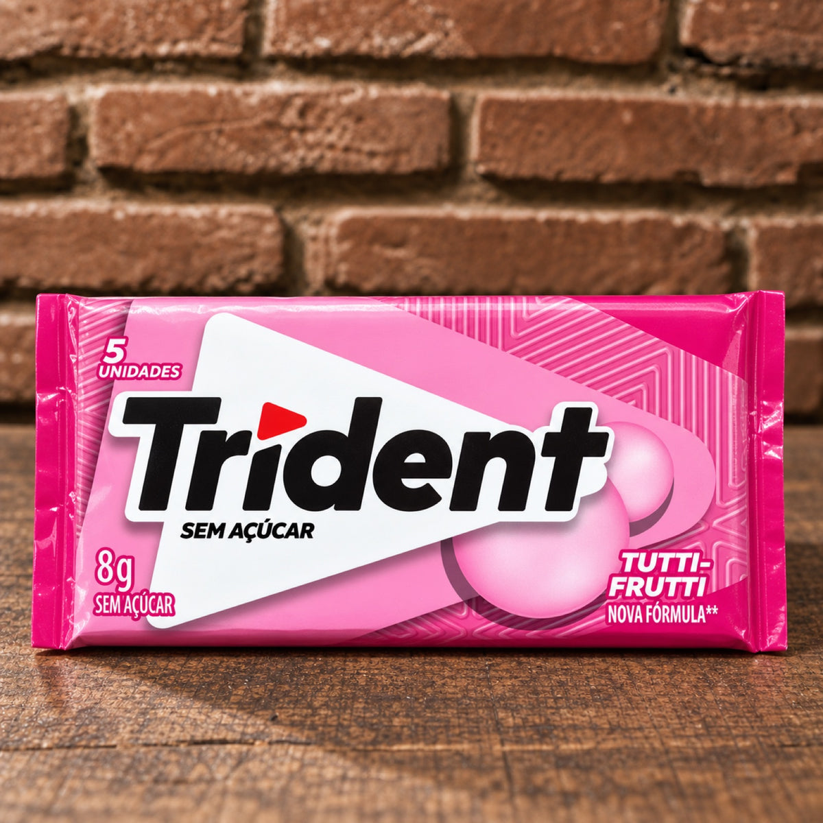 Trident Chiclete Sabor Tutti Frutti 8g