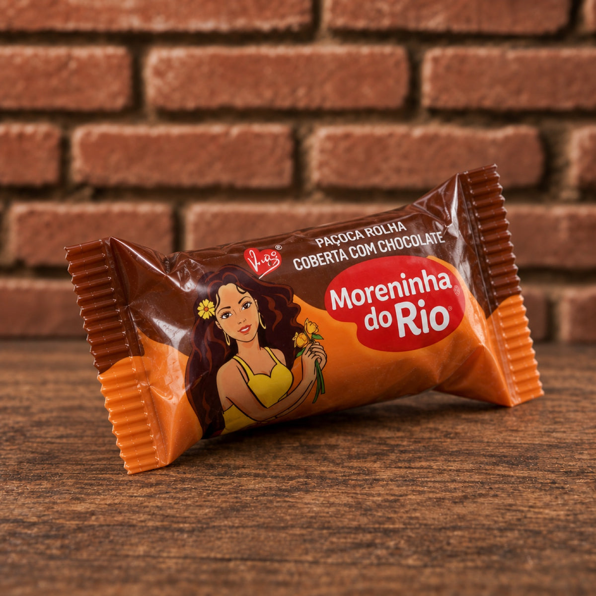 MORENINHA DO RIO Paçoca Rolha de Chocolate Unitário 20g