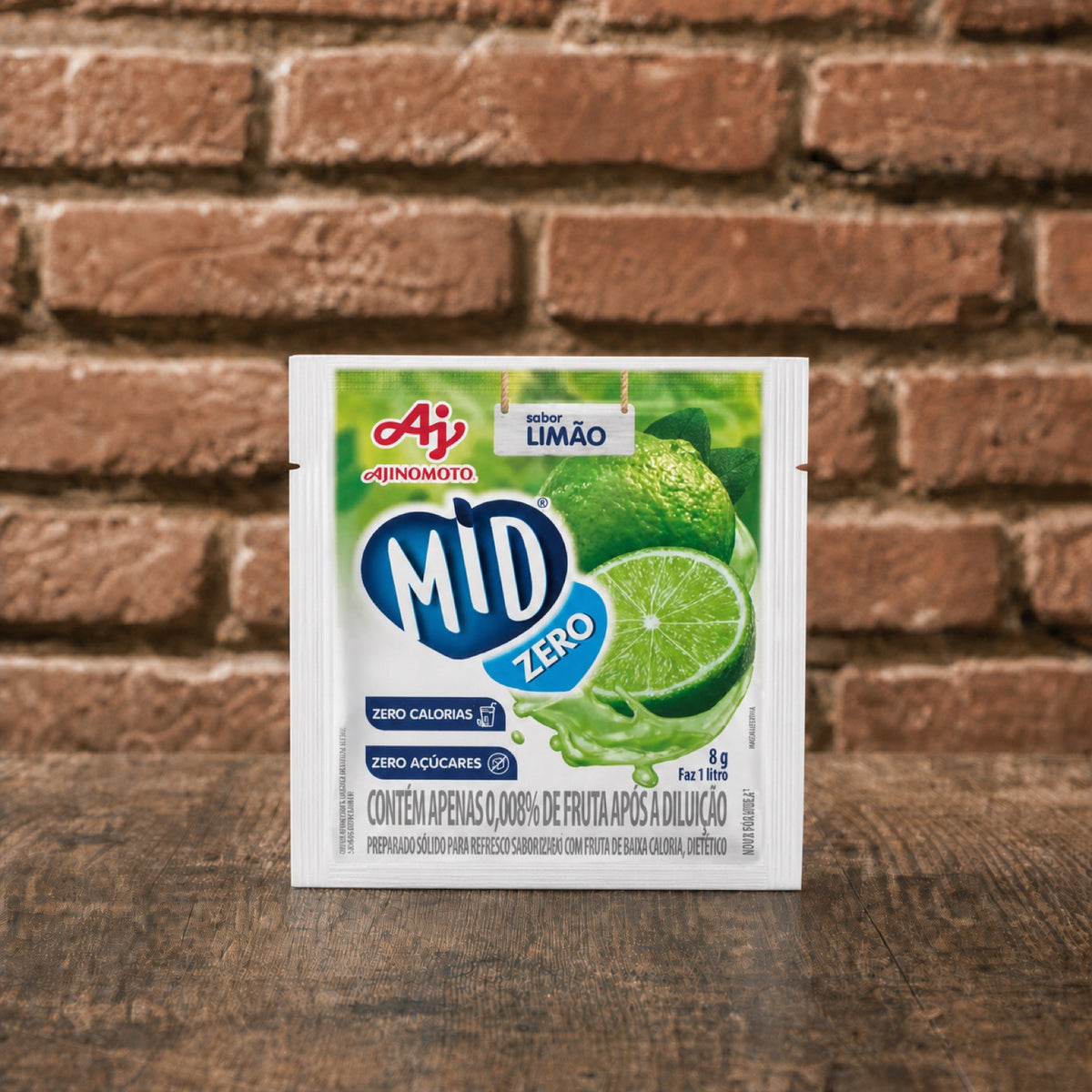 MID Refresco em Pó Limão Zero Açúcar 8g