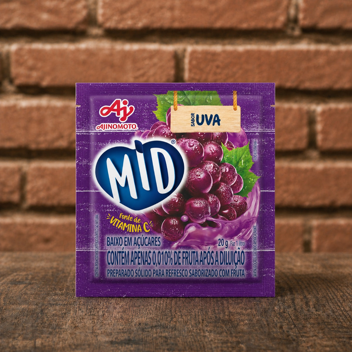 MID Refresco em Pó Uva 20g