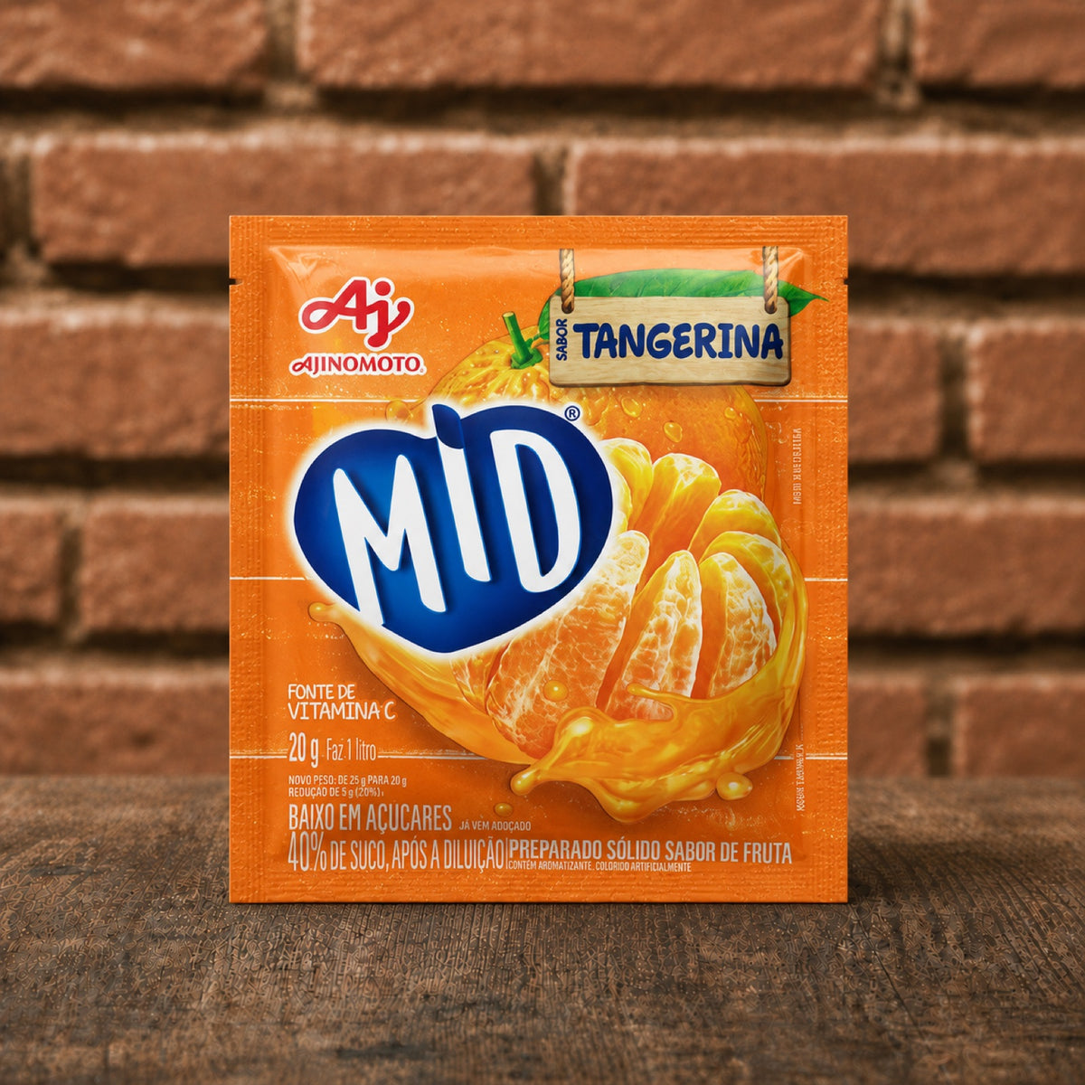 MID Refresco em Pó Tangerina 20g