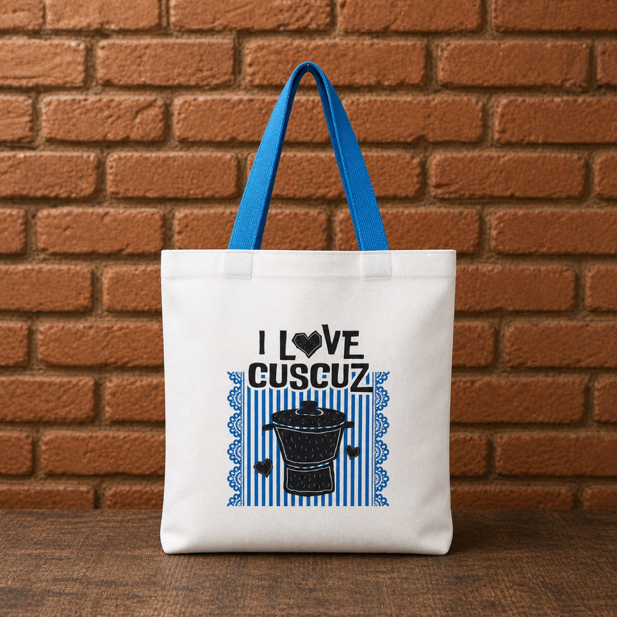 NORDIKA FORM Ecobag "I Love Cuscuz" 30x30
