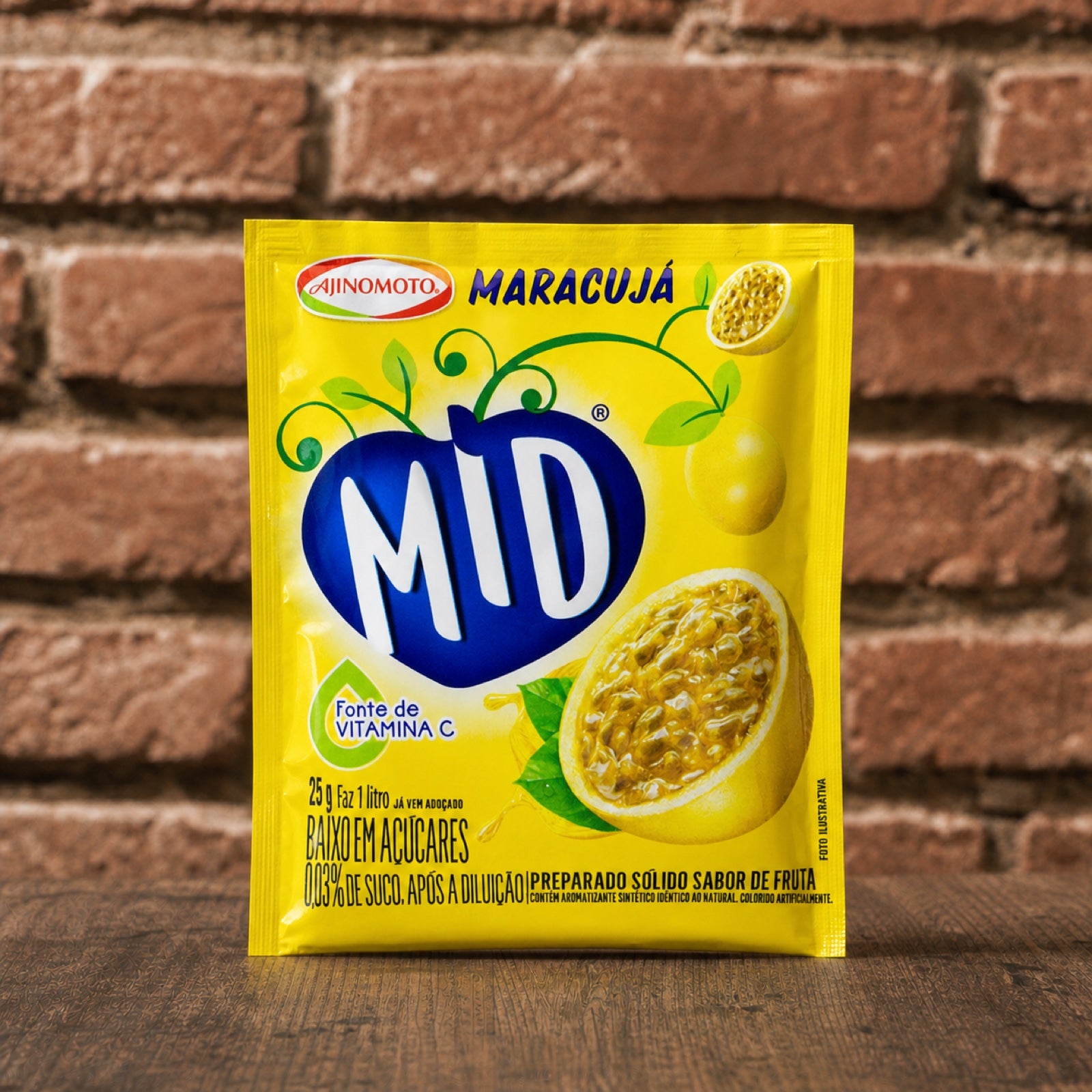 MID Refresco Em Pó Maracujá 20g