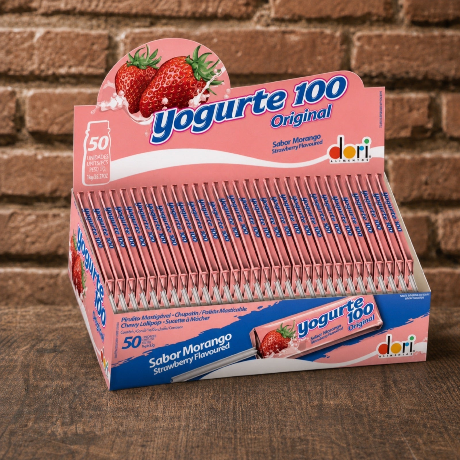 Kau-Lutscher Joghurt-Erdbeere