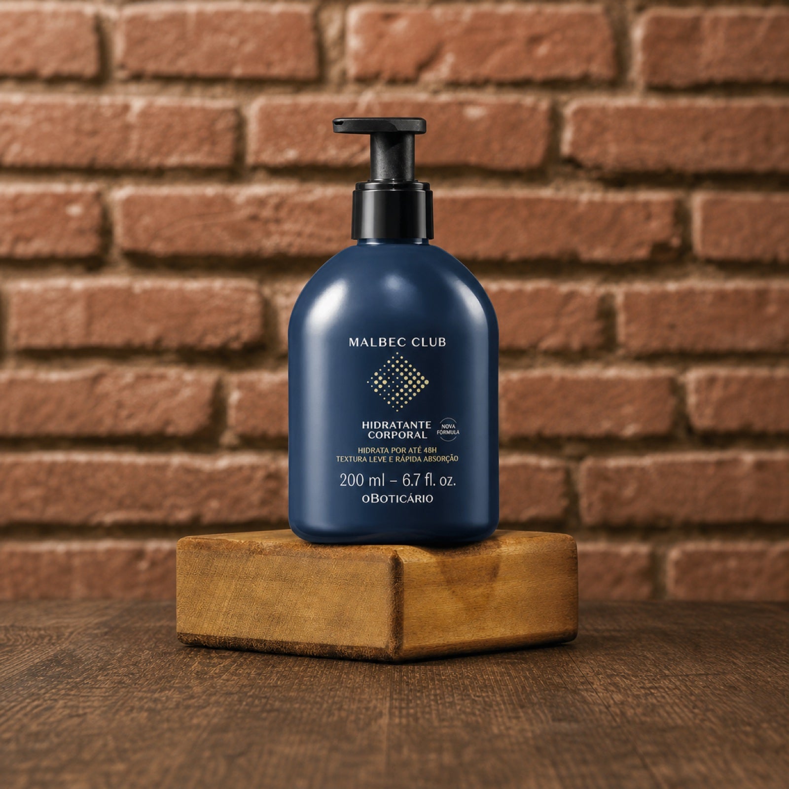 O Boticário Loção Hidratante Corporal Malbec (Azul), 200ml